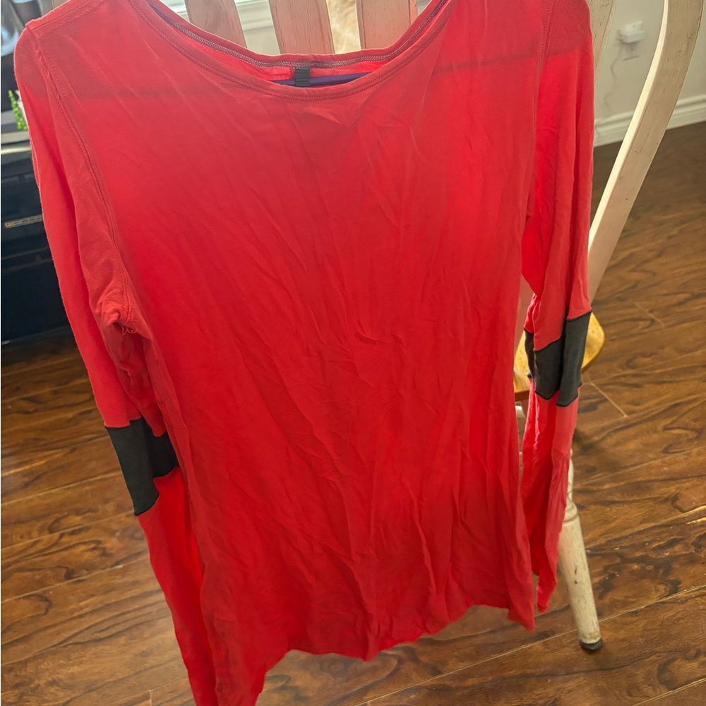 Women's Red/Coral Long Sleeve Lululemon Shirt